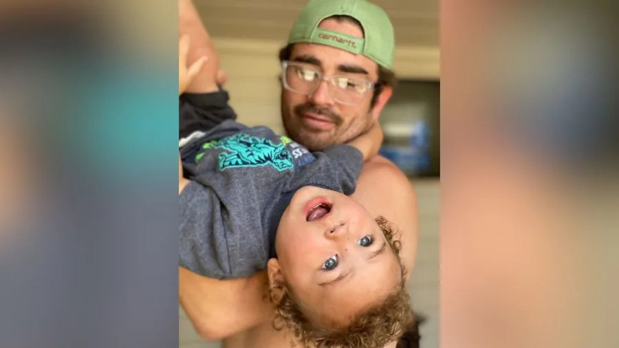 A young boy, Maxwell, is seen here with his father in a photo provided after his tragic death on Aug. 31, 2025. (GoFundMe)