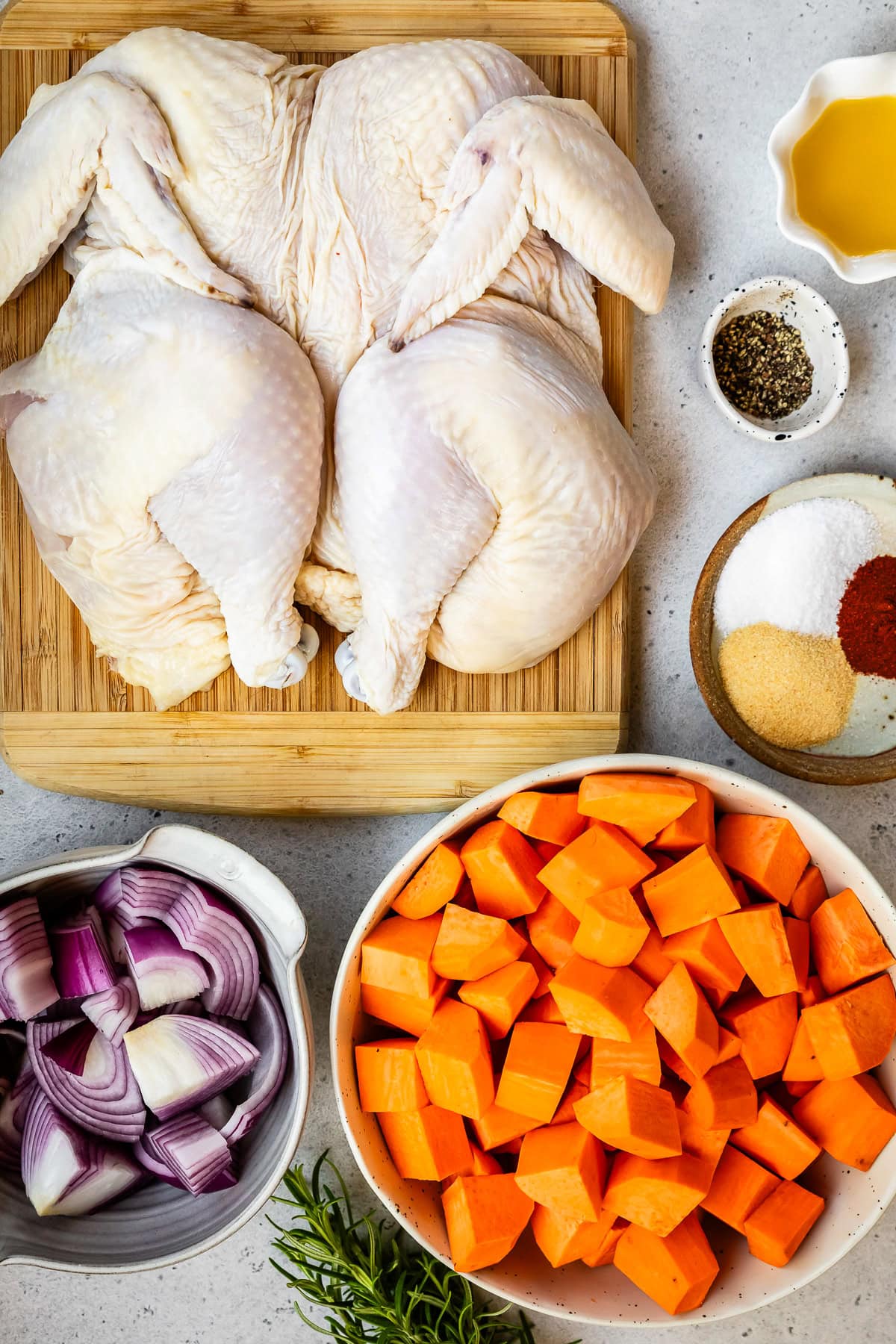 Chicken with Sweet Potato ingredients