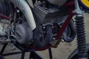 1974 Suzuki GT185 two-stroke vintage enduro by Knuckle Whackjob